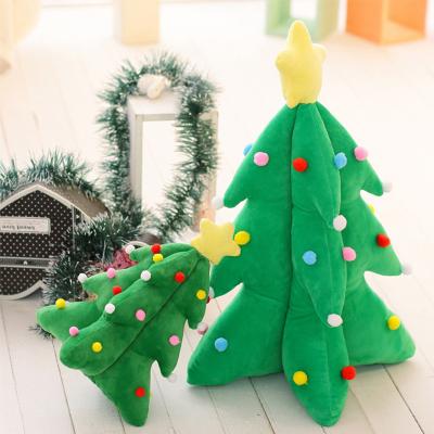 China Promotional Gifts Kids Toy 2021 New Design Christmas Tree Plush Hugging Toy Wholesale Large Soft Cloth Dot for sale