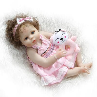 China Real Lifelike Soft Silicone Baby Doll Washable Realistic Reborn Baby Dolls Wholesale Realistic Reborn Dolls For Sale for sale