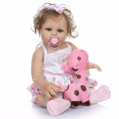 China 48cm Handmade Washable Silicone Realistic Soft Vinyl Baby Doll Reborn Dolls For Sale for sale