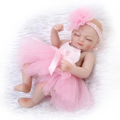 China 25cm Lifelike Realistic Baby Dolls Soft Vinyl Newborn Reborn Washable Silicone Realistic Baby Dolls for sale