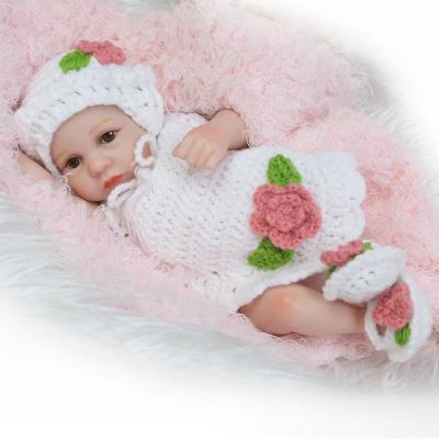 China 26cm Bebe Doll Girl Touch Toy Real Princess Full Body Silicone Washable Lovely Reborn Very Soft Vinyl Doll Hot Selling Gifts for sale