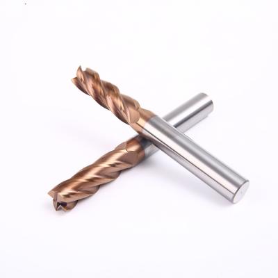 China Cheap Custom Carbide Factory Price High Performance 4 Flute Carbide End Mills For High Precision Machining for sale