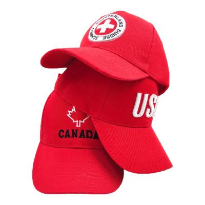 China JOINT JOINT High End Men's Custom Hat, 3D Baseball Caps Custom Embroidery Printing Red Men's Baseball Cap, Hats and Caps for sale