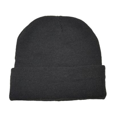 China COMMON 2021 Winter Men's COMMON Acrylic Warm Custom Knitted Beanie Hats Sports Hat Plain Style Promotion Hat for sale