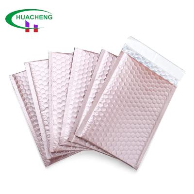 China Aluminized Shipping Foil Pink 5x8 Bubble Mailers Bag Eco Friendly Padded Bubble Envelopes Thick Poly Small Business Express Mailers for sale