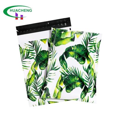 China Beautiful Durable Full Printed Palm Pattern Poly Bags Waterproof Express Shipping Mailers Wraps 40x33cm High Quality Poly Mailers for sale