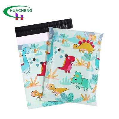 China Durable Wholesale Tote Bags Poly Ads Printed 32x42 Poly Ads Cute Little Dinosaur Pattern Large Poly Ads Custom Clothes Bags for sale