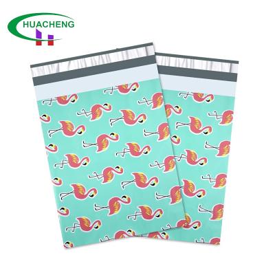 China Durable Full Poly Printed Flamingo Mailer Bags Eco Friendly Poly Mailer With Easy Openable Custom Poly Mailer 40x50cm For Clothing for sale