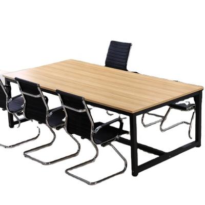 China HZX Modern Multi-functiona Negotiation Desk Meeting Room Table Sectional Office Used 8 Person Conference Table For Office for sale