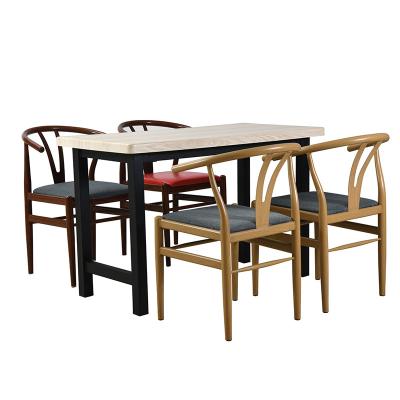 China Modern Cheap Modern Restaurant Furniture Metal Outdoor Dining Set Dining Cafe Table And Chairs for sale