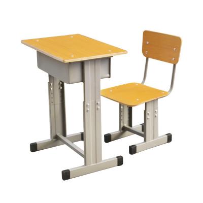 China Eco-friendly Ergonomic School Furniture Comfortable Stable Counseling Simple Classroom Student Lift Desk And Chair for sale