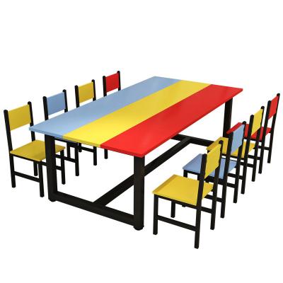 China Eco-Friendly Students Teaching Support Primary School Tables And Chairs Combination Kindergarten Study Tables Classroom Tables for sale