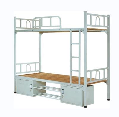 China Minimalist HZX Dorm Furniture Used School Furniture Frame Metal CUSTOMIZED Bunk Beds Military Bunkbed for sale