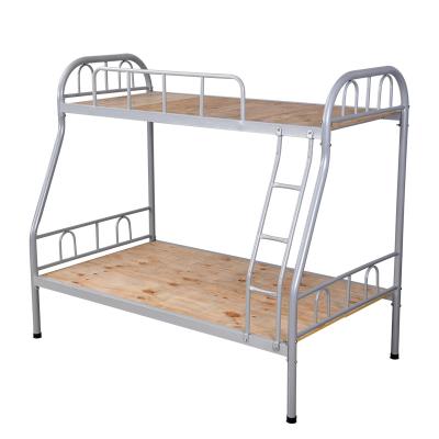 China Modern Cheap Price Hotel Heavy Duty Double Deck Iron Bed School Metal Adult Bunk Bed For Sale for sale