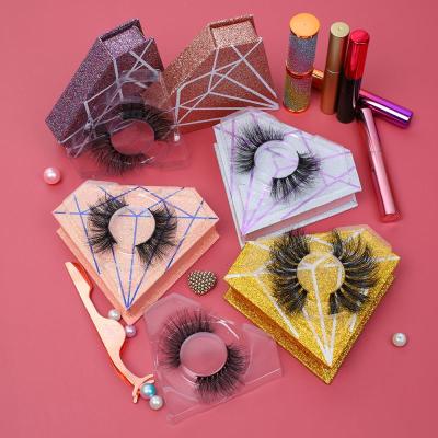 China Thick Eyelash Fabrics Custom Packaging Handmade Eyelash 3d Charming Silk Lashes Lashes for sale