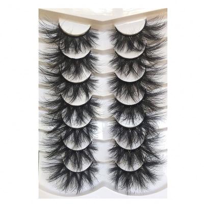 China High Quality Luxury Wholesale Thick Create Your Own 3d Mink 5D 25mm Mink Lashes Brand Eyelashes for sale