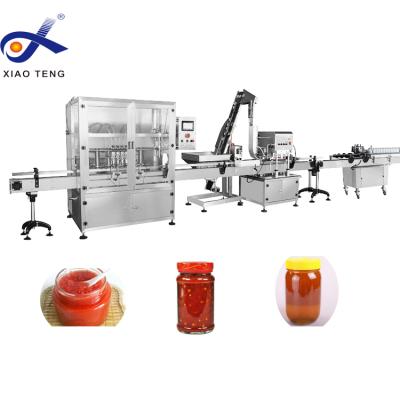 China Specific Capping Olive Food And Corn Oil Automatic Filling And Labeling Production Line for sale