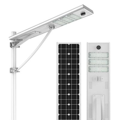 China High Brightness 60w 100w 300watt All Induction High Road Waterproof Motion Sensor Security All In One Solar Street Light for sale