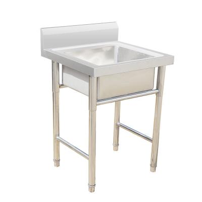 China Commercial Kitchen Sink Cheap Kitchen Sink Cabinets Stainless Steel Fish Cleaning Table With Sink for sale