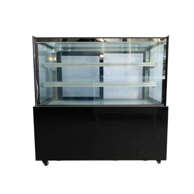 China Bakery display cake refrigerated cabinet cake showcase Air cooled and rectangular cake cabinet for sale