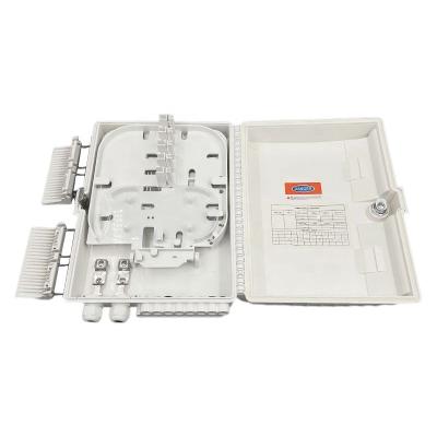 China White FTTX FTTH ABS 16 Core ODB NAP FTTH Terminal Box with SC/APC Mini Splitter and Adapter for Drop Cable Connect for sale