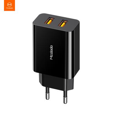 China Mcdodo QC3.0 Port 12v 18W Mobile Phone Dual USB A Portable Wall Charger Smartphone Charging for sale