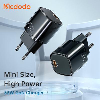 China Mobile Phone Mcdodo Eu Plug Accessories Type-C Mobile USB C Charger 20W 30W Multi Fast Charger 33W Fast Charger PD PPS Function for sale