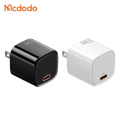 China Mobile Phone Mcdodo USB-C Port Palladium Smartphone Charger MI 33W GaN Single C Chargers for Xiaomi for iPhone for Samsung for sale