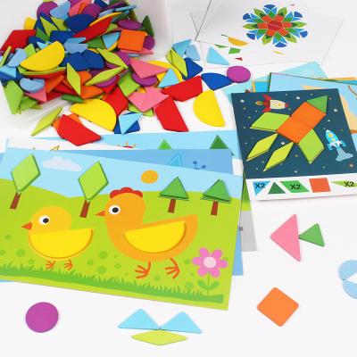 China New environmental protection design baby montessori puzzle kids toys wooden geometric shape educational puzzle for sale