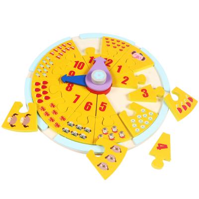 China Environmental Protection ToWooden Knowledge Clock Early Learning Preschool Game Toy For Kids Educational Wooden Learning Toy for sale