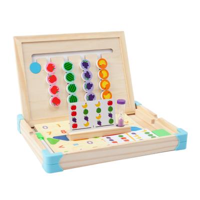 China Eco-friendly Material Hot Kids Digital Multifunctional Operation Learning Wooden Box Early Childhood Educational Toys for sale