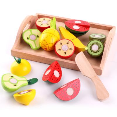 China Wholesale Montessori Wooden Kitchen Tableware Design Durable Fruit Cup Set Toy Pretend Play Toy For Children WW010 for sale