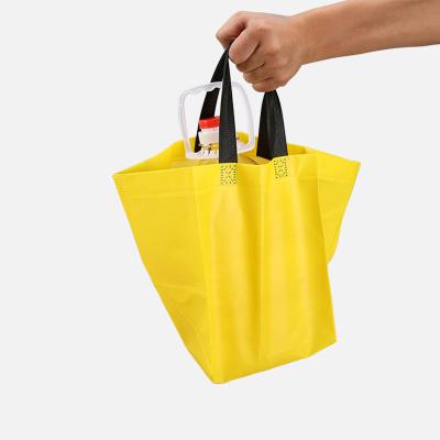 China BIODEGRADABLE Eco Fabric Tote Nonwoven Shopping Bag , Recyclable PP Nonwoven Shopping Bag for sale