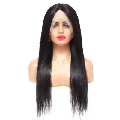 China Cheap Price 100% Straight Brazilian Human Hair Straight T Part Lace Wig For Black Women Under 100 for sale