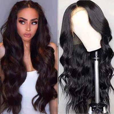 China Swiss Cheap Price 100% Brazilian Hair 360 Lace Transparent Wig Thick Smooth Soft Body Wave For Black Women And Girl for sale