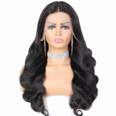 China Cheap Price 100% Brazilian Hair Body Wave T Part Lace Wig For Black Women Under 100 for sale