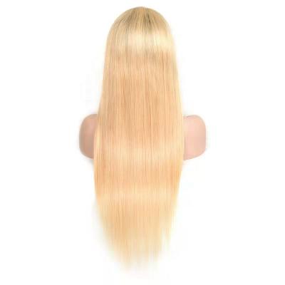 China Best Dirty100% Peruvian Hair Straight Lace Front Transparent Wig Thick Smooth Soft 1B-613 13*4 for sale