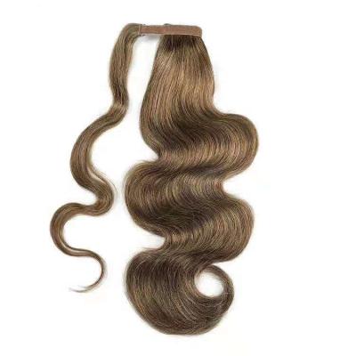 China Cutical Best Selling 100% Brazilian Hair Body Wave Full Wrap Around Ponytail for sale