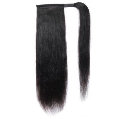 China Wholesale Price 2021 Best Around Ponytail Straight Dirty Hair 100% Soft Straight Brazilian Hair Around for sale