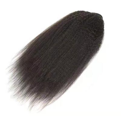 China 2021 Wholesale Price Best Selling 100% Soft Straight Thick Brazilian Hair Curly Straight Drawstring Ponytail for sale