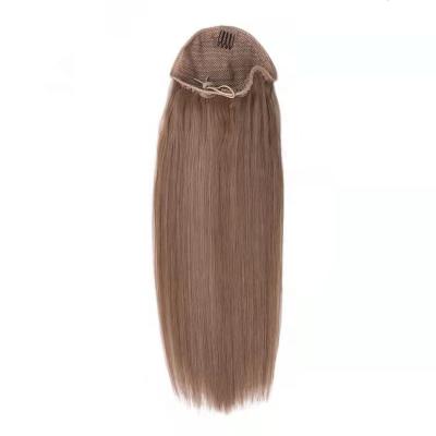 China Soft Shiny 100% Brazilian Human Hair Color M14/20 Straight Drawstring Ponytail for sale