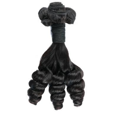 China Soft Smooth Thick 100% Brazilian Hair Loose Curl Super Double Drawn Hair Bundle for sale