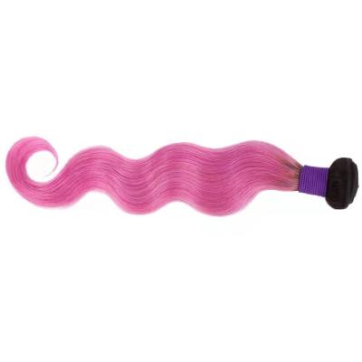 China Wholesale Price 100% Wholesale Price 10A Soft Smooth Smooth Thick Brazilian Hair 10A Grade Body Wave Pink Color Hair Bundle for sale