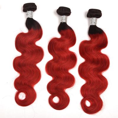 China Wholesale Price 100% Soft Smooth Smooth Thick Brazilian Hair 10A Grade Body Wave 1b/red Color Hair Bundle for sale