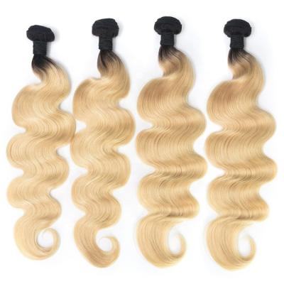 China Wholesale Price 100% Soft Smooth Thick Brazilian Hair Body Wave 1b/613 Color Hair Bundle for sale