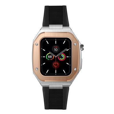 China New Logo Watch Case Fashionable Custom Sports Silicone Rubber Strap Fits Apple Watch Watch Band Cases for sale