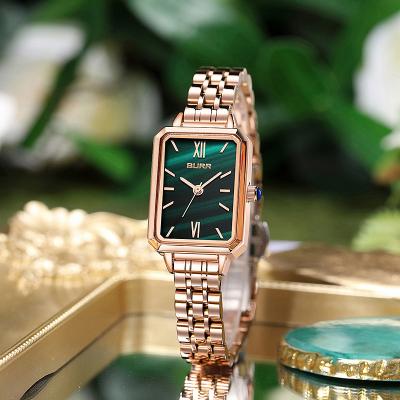 China 2022 New Customized Water Resistant Ladies Quartz Select Alloy Watch PU Square Leather Strap Watches Gift For Women for sale