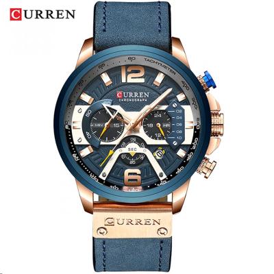 China CURREN 8329 Automatic Date Wrist Watch Luxury Sports Watches Men's Wrist Chronograph Japan Quartz Waterproof Watch For Men for sale