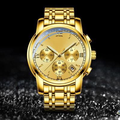 China Hot Selling Cheapest Luxury Chronograph Mens Quartz Watches Custom Watch Manufacturer China Logo Waterproof Wristwatches for sale