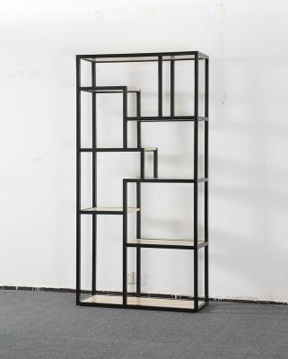 China Wholesale Soft High Quality Industrial Shelf Bookcase Iron Pipe Wall Mount Wall Storage Open Home Cabinet for sale